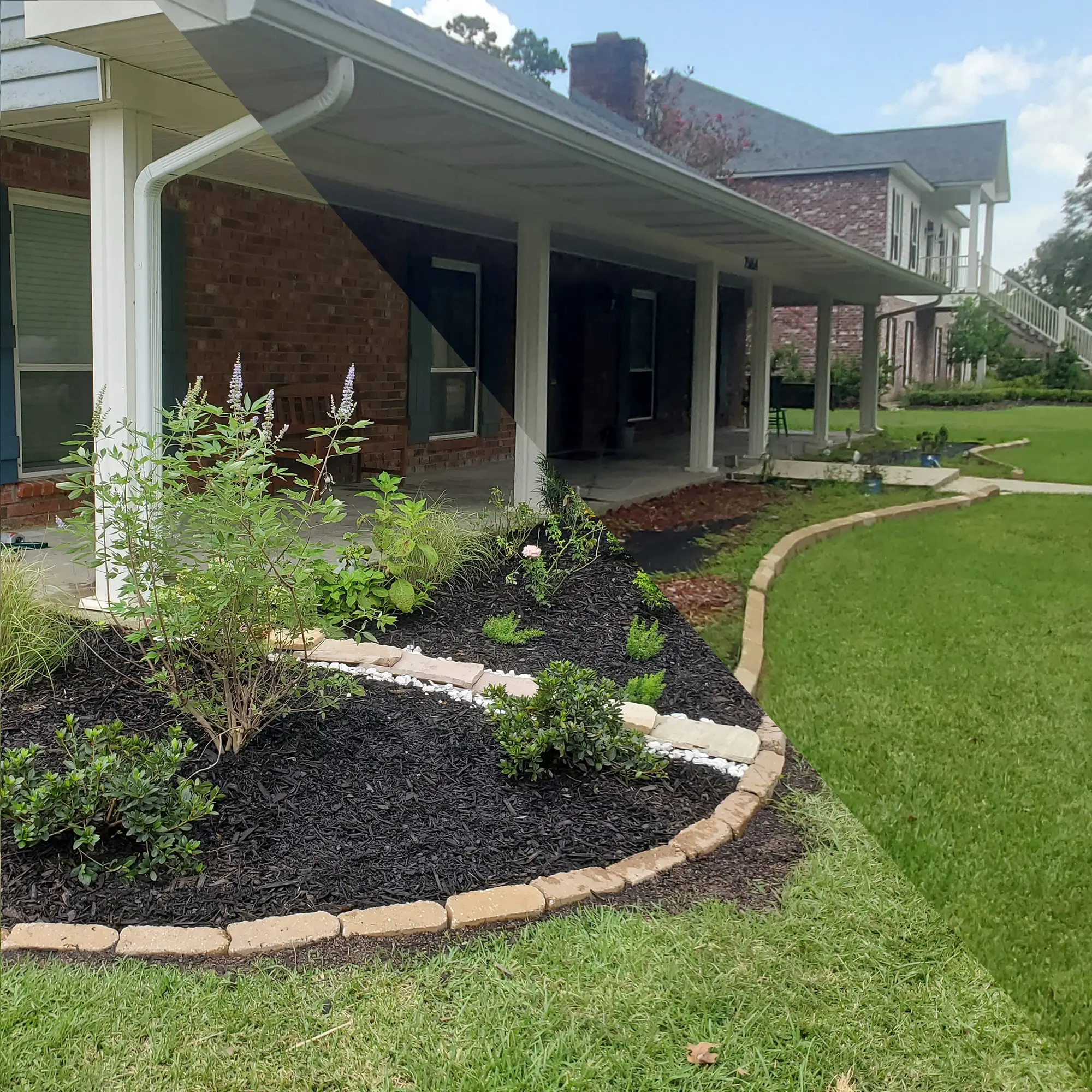 curbside landscape refreshment and revitalization, Prairieville LA